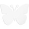 Paper Butterfly Cutouts for Crafts (7.5 x 6 In, White, 50 Pack)